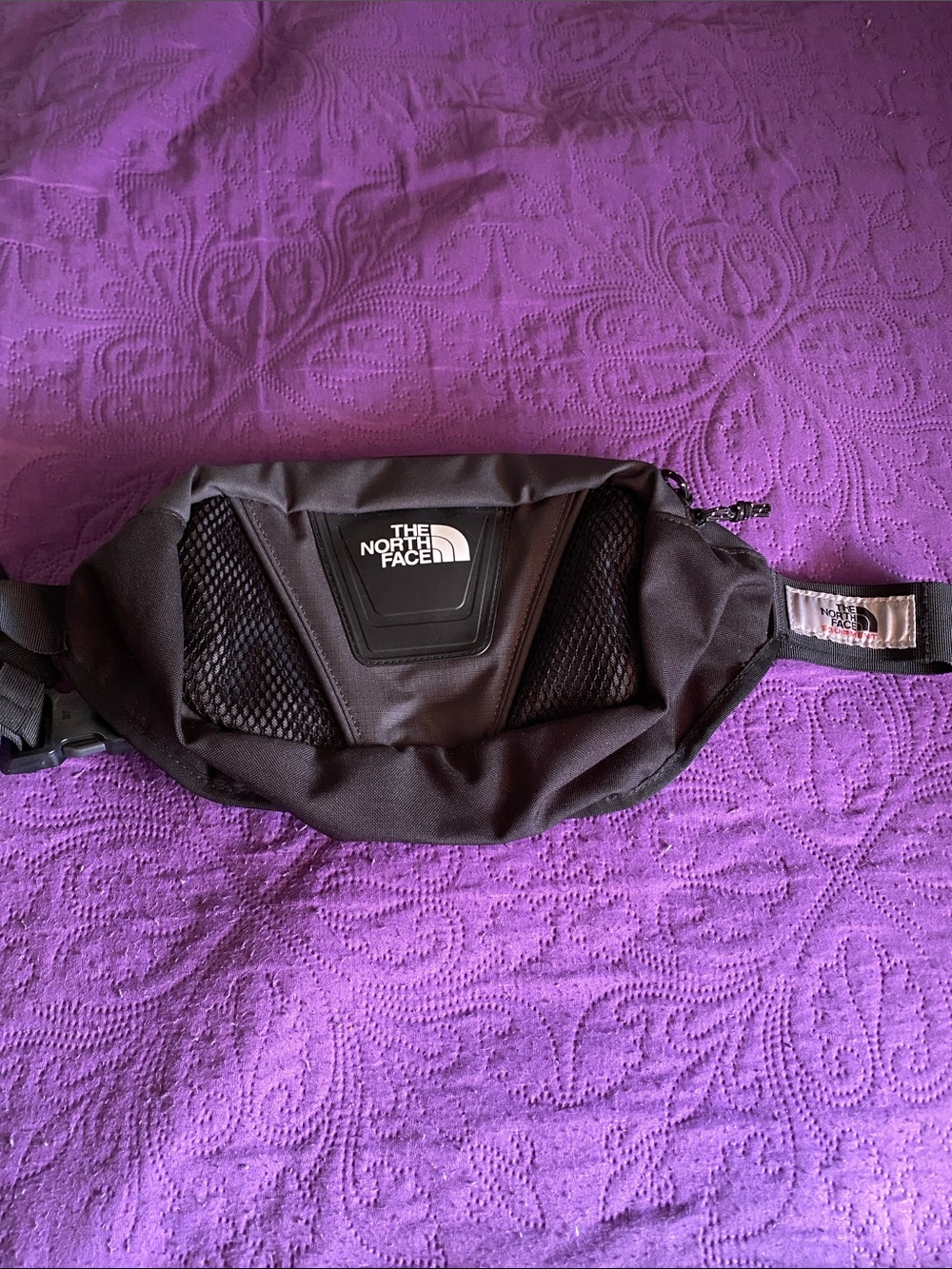 The North Face Black Belt Bag with Mesh Panels